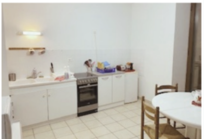 HÉBERGEMENT 2 - CANCON ppartement t2 en duplex. cuisine